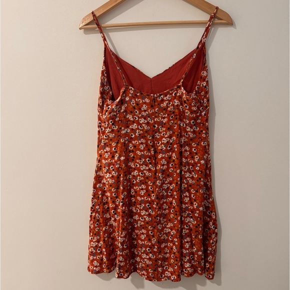 Floral V-Neck Ruched-Front Slip Dress - Picture 4 of 9